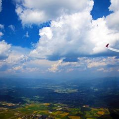 Flugwegposition um 12:56:55: Aufgenommen in der Nähe von Gemeinde Fohnsdorf, Fohnsdorf, Österreich in 2252 Meter